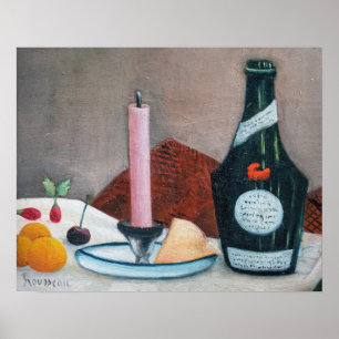 Poster Henri Rousseau - La bougie rose