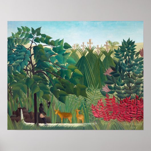 Poster Henri Rousseau - La cascade (Devant)