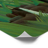 Poster Henri Rousseau - La cascade (Coin)