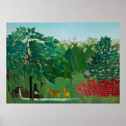 Poster Henri Rousseau - La cascade (Devant)