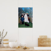 Poster Henri Rousseau - La fête de mariage (Cuisine)