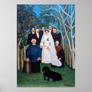 Poster Henri Rousseau - La fête de mariage