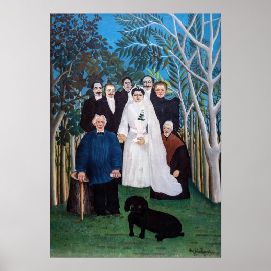 Poster Henri Rousseau - La fête de mariage (Devant)