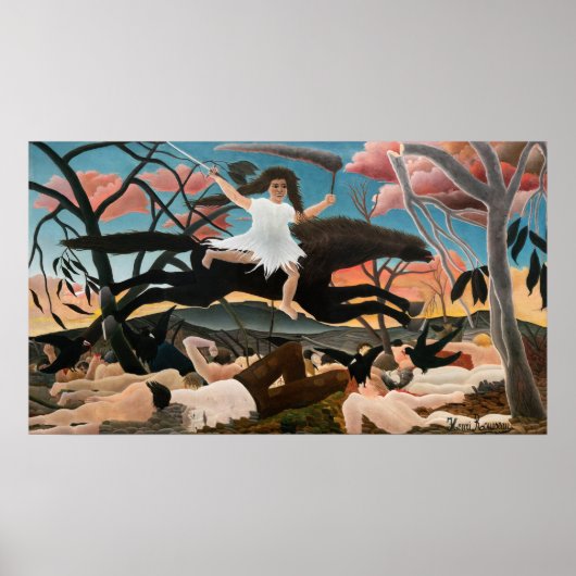 Poster Henri Rousseau - La guerre (Devant)