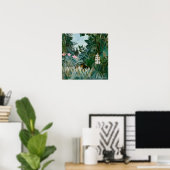 Poster Henri Rousseau - La jungle équatoriale (Bureau à domicile)