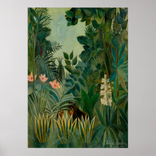 Poster Henri Rousseau - La jungle équatoriale