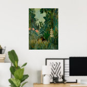 Poster Henri Rousseau - La jungle équatoriale (Bureau à domicile)