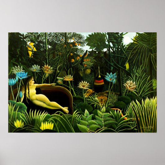 Poster Henri Rousseau L'affiche du rêve (Devant)