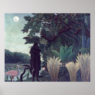 Poster Henri Rousseau - Le Charmeur Des Serpents