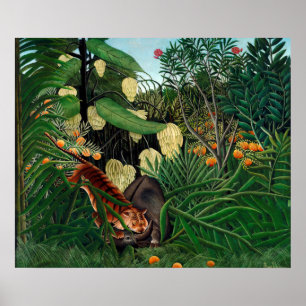Poster Henri Rousseau Le Gar Botanique De La Jungle Équa