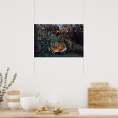Poster Henri Rousseau - Le Lion Affamé (Cuisine)