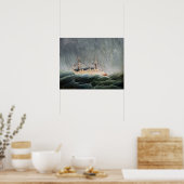 Poster Henri Rousseau - Le navire dans la tempête (Cuisine)