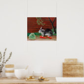 Poster Henri Rousseau - Le repas du lapin (Cuisine)