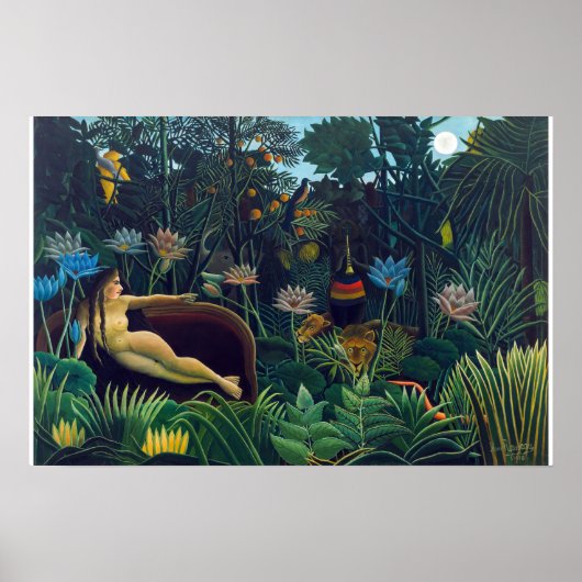 Poster Henri Rousseau - Le Rêve (Devant)