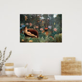 Poster Henri Rousseau Le Rêve Des Fleurs De La Jungle Pei (Cuisine)