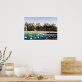 Poster Henri Rousseau - Les Flamants roses (Cuisine)