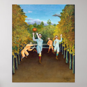 Poster Henri Rousseau - Les Joueurs de football