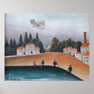 Poster Henri Rousseau - Les Pêcheurs et l'avion