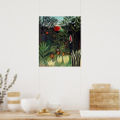 Poster Henri Rousseau Paysage avec Singes Botanique Ga (Cuisine)