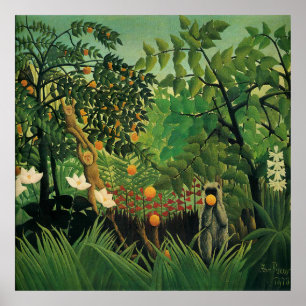 Poster Henri Rousseau - Paysage exotique