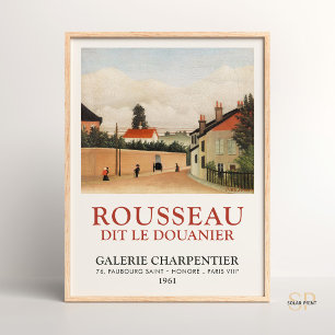 Poster Henri Rousseau Périphériques de Paris Art Imprimer