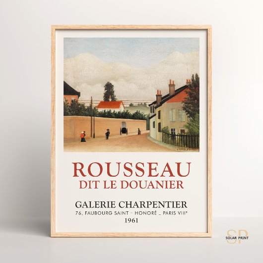 Poster Henri Rousseau Périphériques de Paris Art Imprimer