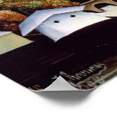 Poster Henri Rousseau - Pont de Sèvres et collines de Cla (Coin)