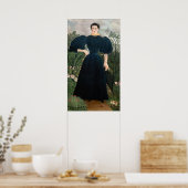 Poster Henri Rousseau - Portrait de Madame M. (Cuisine)