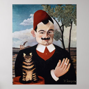 Poster Henri Rousseau - Portrait de Pierre Loti