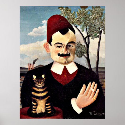 Poster Henri Rousseau - Portrait of Monsieur X (Devant)