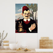 Poster Henri Rousseau - Portrait of Monsieur X (Cuisine)