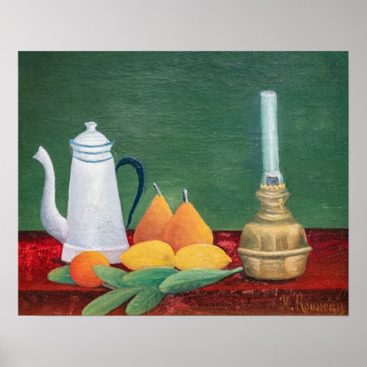 Poster Henri Rousseau - Still Life with Coffee Pot (Devant)