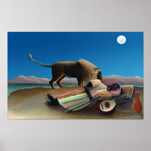 Poster Henri Rousseau - The Sleeping Gypsy