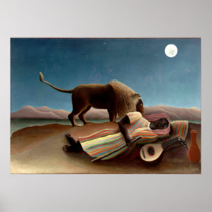 Poster Henri Rousseau - Tzigane endormi