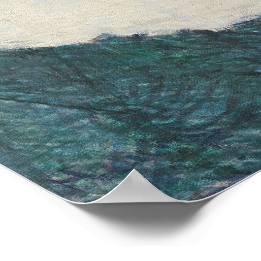 Poster Henri Toulouse Lautrec Jeune femme à une table d'a (Coin)