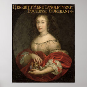 Poster Henrietta Anne Duchesse d'Orléans