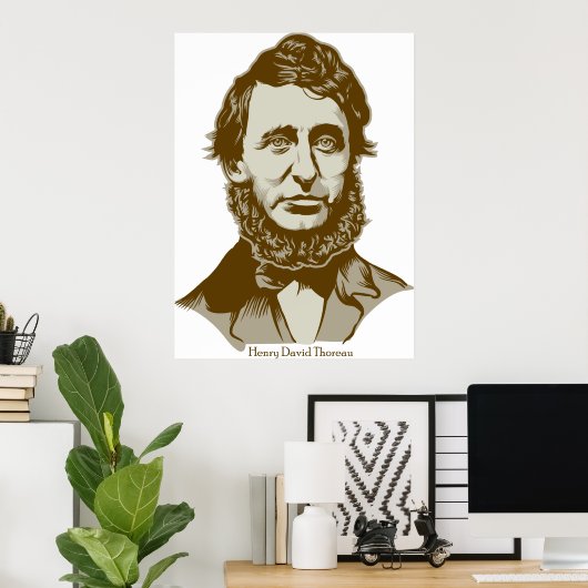 Poster Henry David Thoreau (Bureau à domicile)