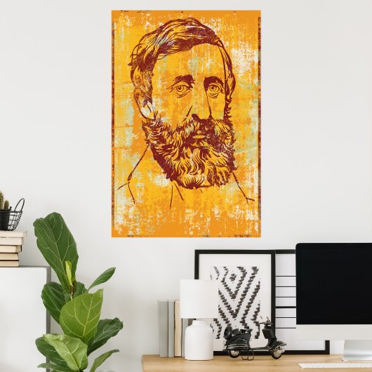Poster Henry David Thoreau (Bureau à domicile)