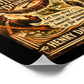 Poster Henry David Thoreau Tambourinaire différent (Coin)