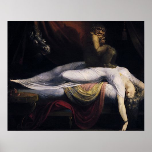Poster Henry Fuseli - Le cauchemar (Devant)