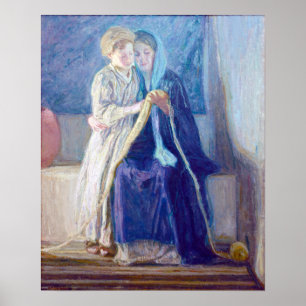 Poster Henry Ossawa Tanner le Christ et son étude de mè