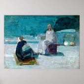Poster Henry Ossawa Tanner Study for Christ and Nicodemus (Devant)