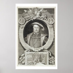 Poster Henry VIII (1491-1547), après une peinture dans le