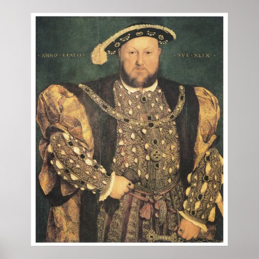 Poster Henry VIII, 1539-40 Hans Holbein le jeune (Devant)