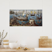 Poster Henry VIII à bord du Henry Grace a Dieu (Cuisine)