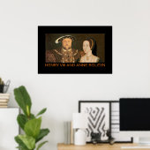 Poster Henry VIII et Anne Boleyn 2 (Bureau à domicile)