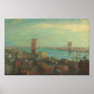 Poster Henry Ward Ranger - Brooklyn Bridge