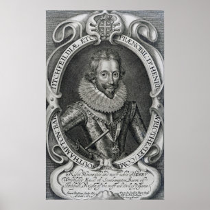 Poster Henry Wriothesley, 3e comte de Southampton, 1617