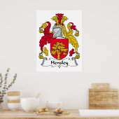 Poster Hensley Family Crest (Cuisine)