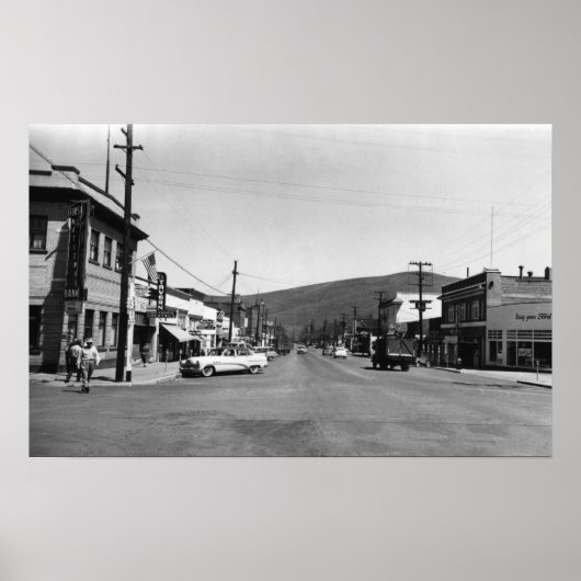 Poster Heppner, Oregon Main Street View Photographie (Devant)